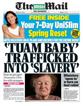 Cover of The Irish Mail on Sunday