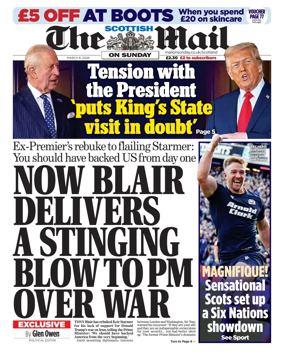 Cover of The Scottish Mail on Sunday