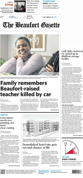 Cover of Beaufort Gazette (Sunday)