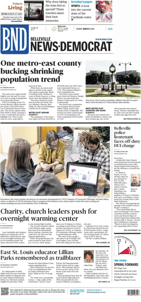 Cover of Belleville News-Democrat (Sunday)