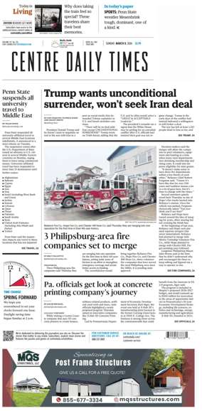 Cover of Centre Daily Times (Sunday)