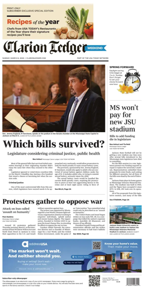 Cover of Clarion Ledger