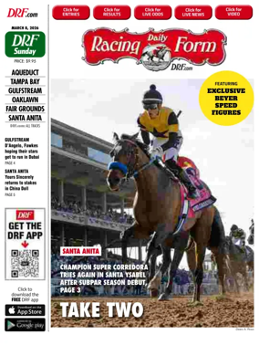 Cover of Daily Racing Form National Digital Edition