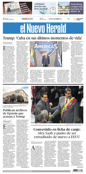 Cover of El Nuevo Herald (Sunday)
