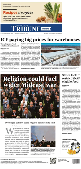 Cover of Great Falls Tribune