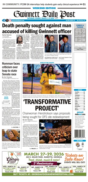 Cover of Gwinnett Daily Post