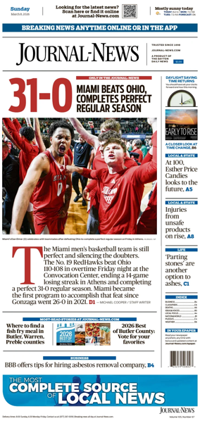 Cover of Hamilton Journal News