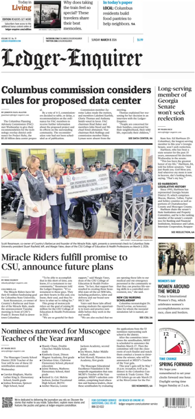 Cover of Ledger-Enquirer (Sunday)