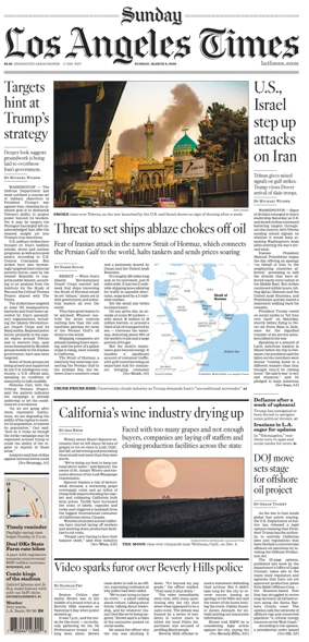 Cover of Los Angeles Times (Sunday)