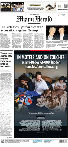 Cover of Miami Herald (Sunday)