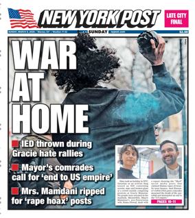 Cover of New York Post