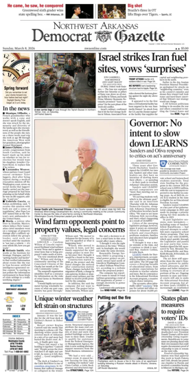 Cover of Northwest Arkansas Democrat-Gazette