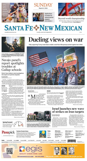 Cover of Santa Fe New Mexican