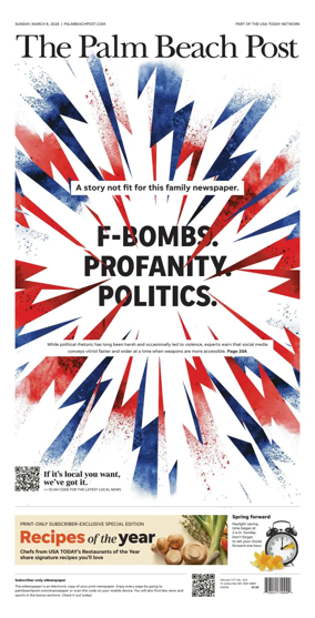 Cover of The Palm Beach Post