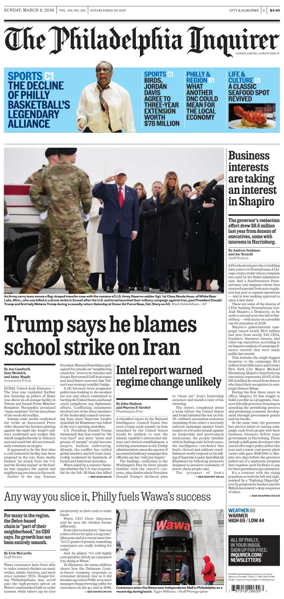 Cover of The Philadelphia Inquirer