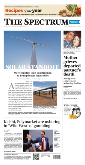 Cover of The Spectrum & Daily News