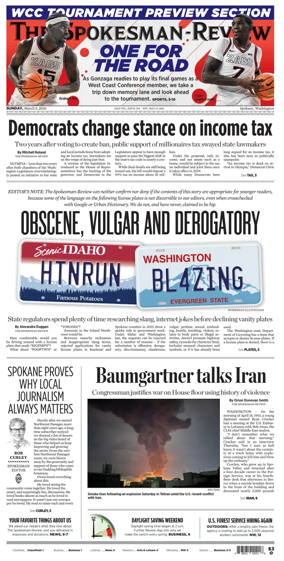 Cover of The Spokesman-Review (Spokane)