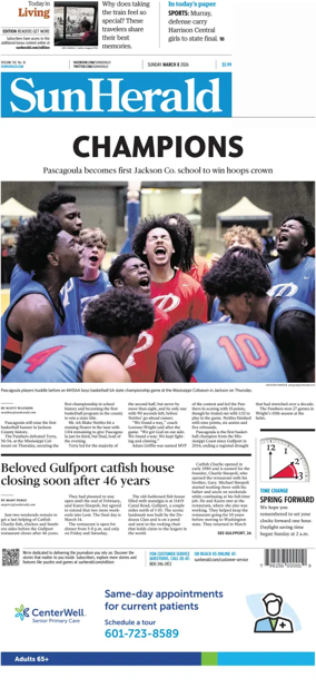 Cover of The Sun Herald (Sunday)