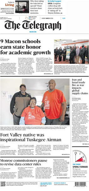 Cover of The Telegraph (Macon) (Sunday)