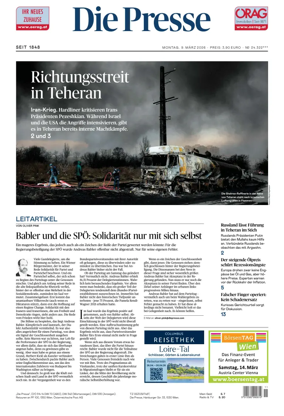 Cover of Die Presse