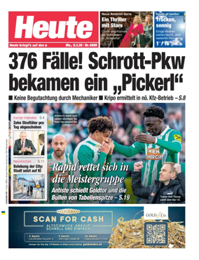 Cover of Heute - Niederosterreich Ausgabe