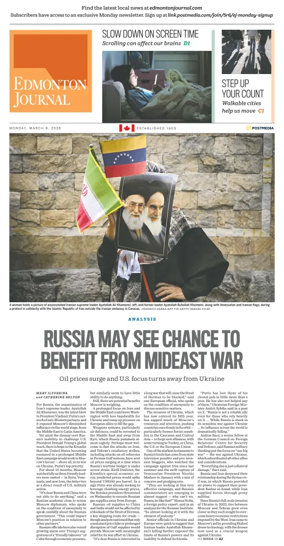 Cover of Edmonton Journal