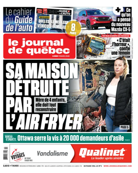 Cover of Le Journal de Quebec