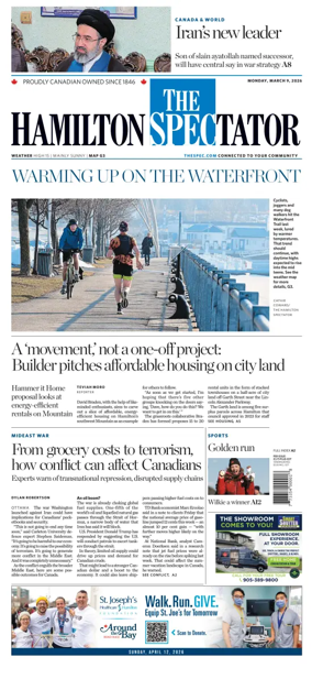 Cover of The Hamilton Spectator