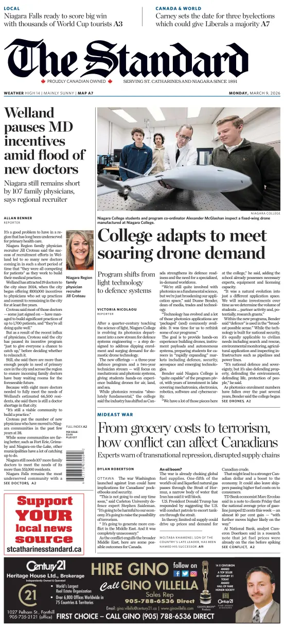 Cover of The Standard (St. Catharines)