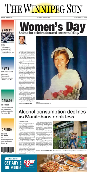 Cover of Winnipeg Sun