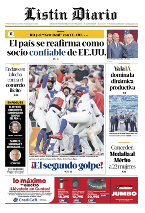Cover of Listin Diario