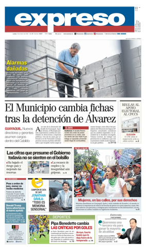 Cover of Diario Expreso