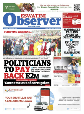 Cover of Eswatini Observer