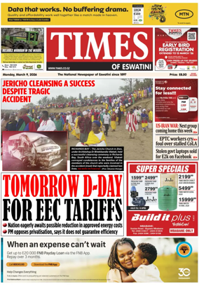 Cover of Times of Eswatini