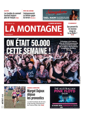 Cover of La Montagne (Clermont-Metropole)