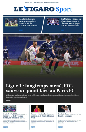 Cover of Le Figaro Sport