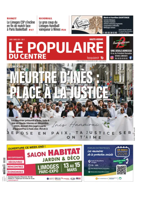 Cover of Le Populaire du Centre (Haute-Vienne)
