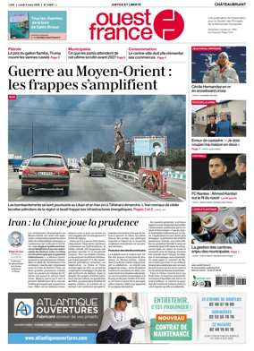 Cover of Ouest France (Chateaubriant)