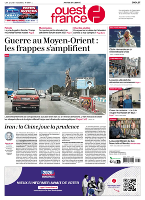 Cover of Ouest France (Cholet)