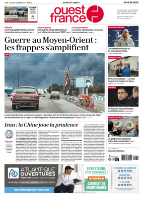 Cover of Ouest France (Pornic / Pays de Retz)