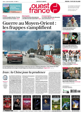 Cover of Ouest France (Redon / Pays de Vilaine)