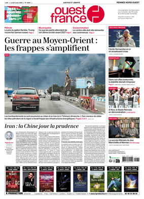 Cover of Ouest-France (Rennes Nord-Ouest)