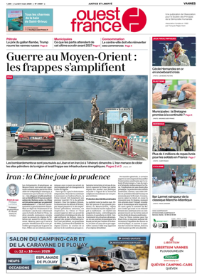 Cover of Ouest France (Vannes)