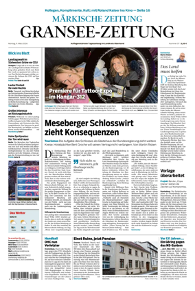 Cover of Gransee-Zeitung