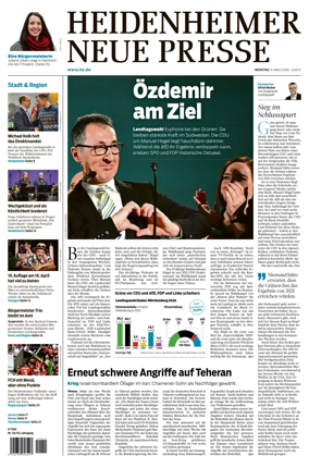 Cover of Heidenheimer Neue Presse