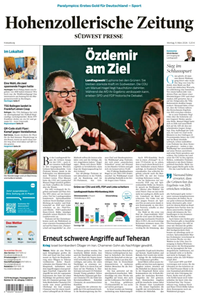 Cover of Hohenzollerische Zeitung