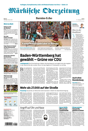 Cover of Markische Oderzeitung Bernau