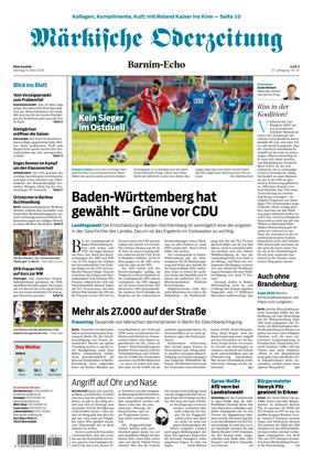 Cover of Markische Oderzeitung Eberswalde