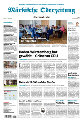 Cover of Markische Oderzeitung Oderland-Echo