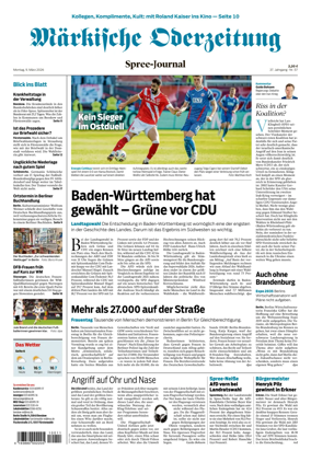 Cover of Markische Oderzeitung Spree-Journal